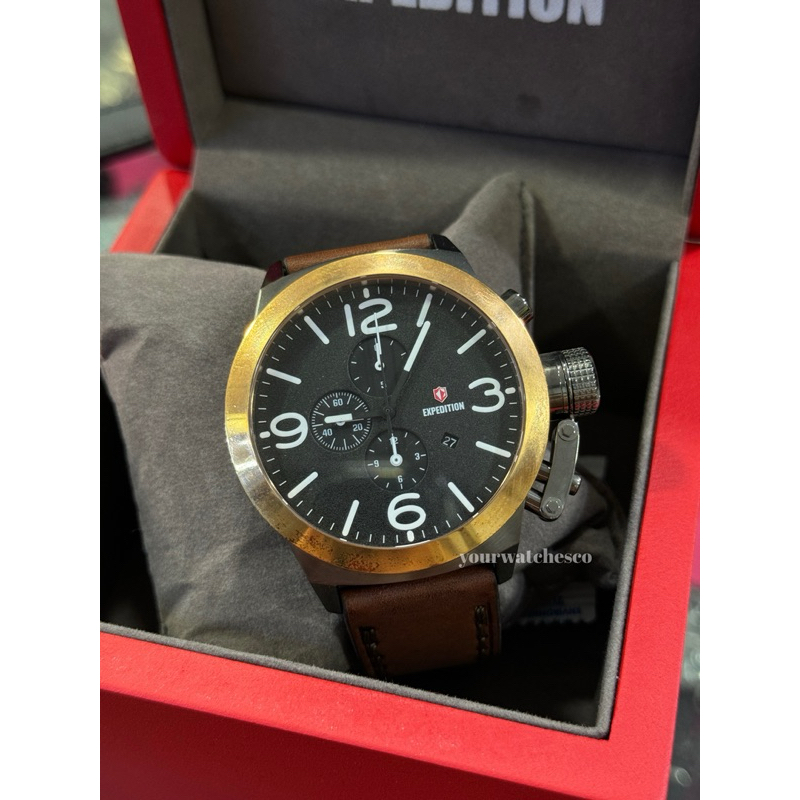 Jam Tangan Pria Expedition E6339 E 6639 Leather Original Garansi Resmi 1 Tahun