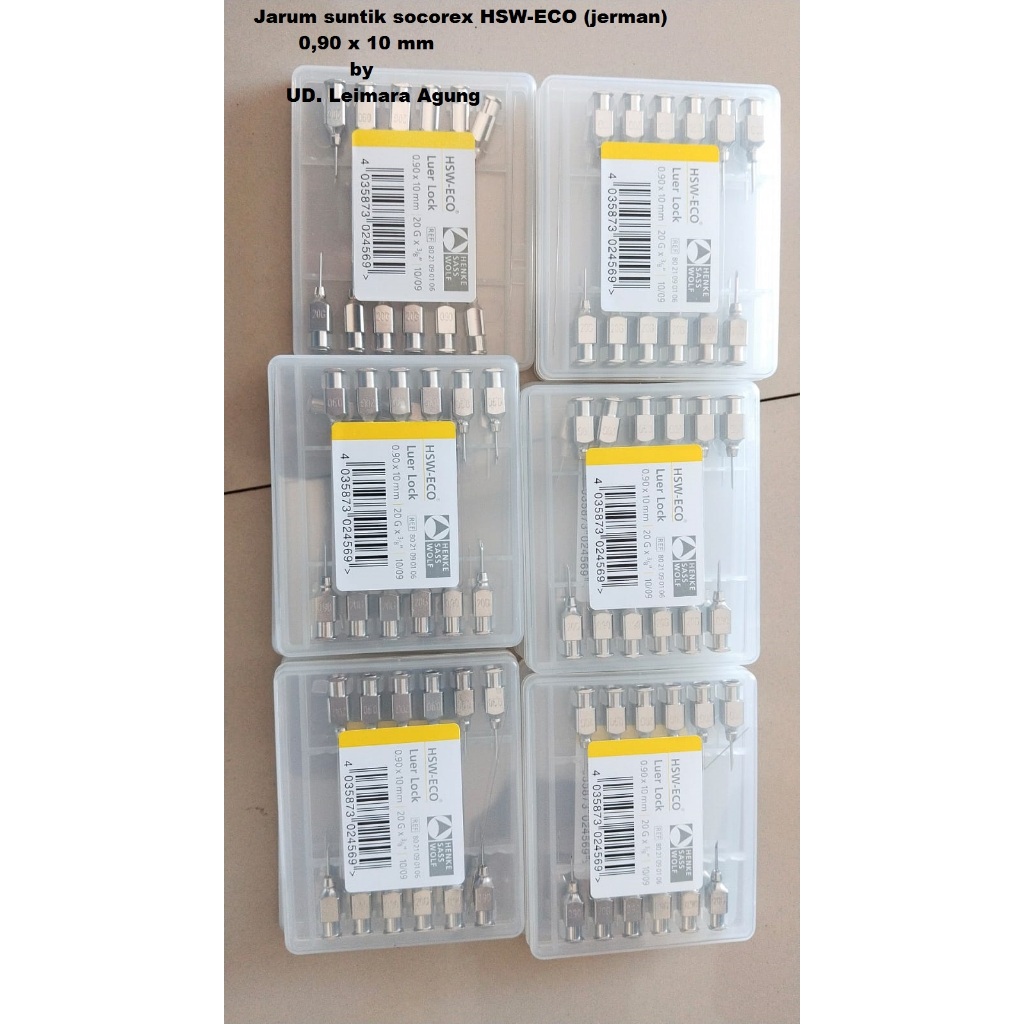 Jarum Socorex 0,9 x 10 mm HSW-ECO (Jerman)