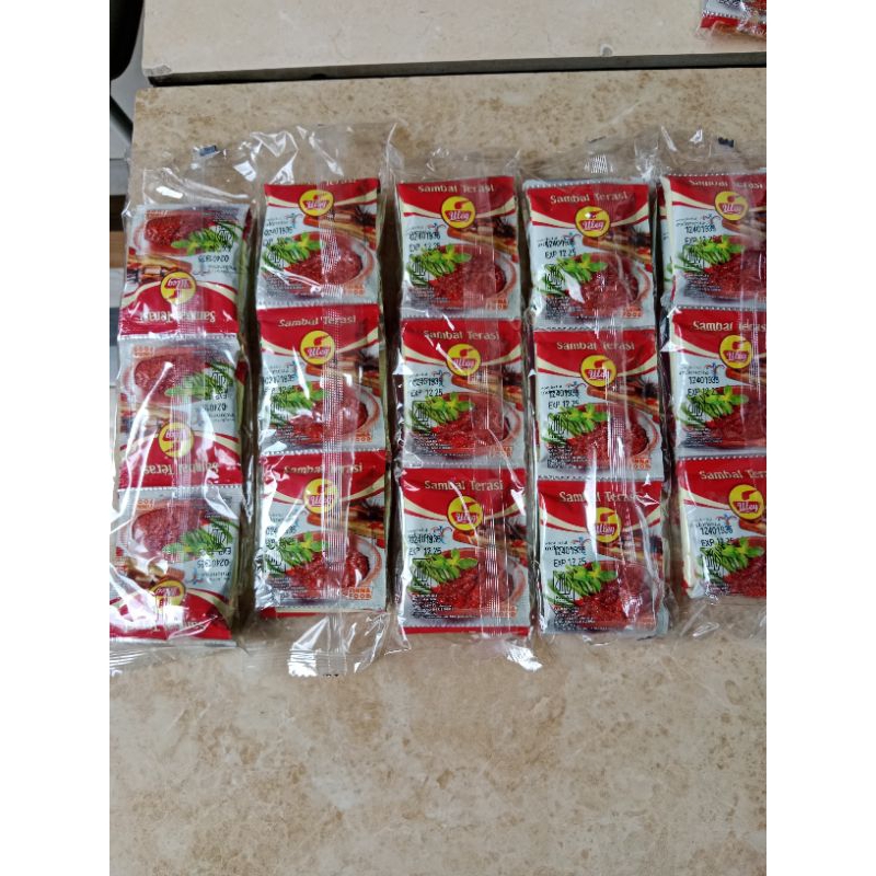 

sambel uleg terasi isi 50sachet@18gr