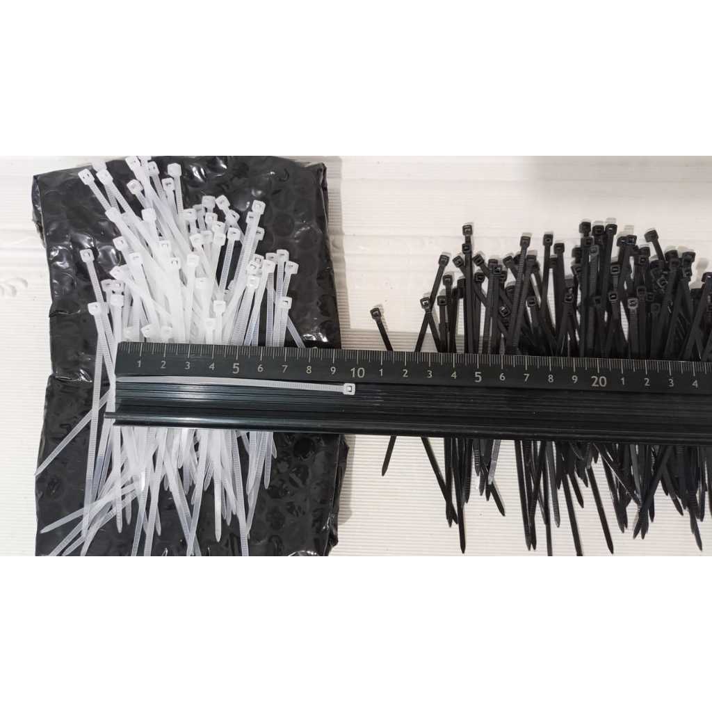 

Nylon Cable Tie 10cm Kabel Ties Tis 10cm Insulock Hitam atau Putih