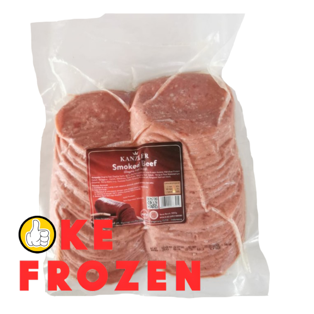 

KANZLER SMOKED BEEF 1KG ISI 50 DAGING SAPI ASAP