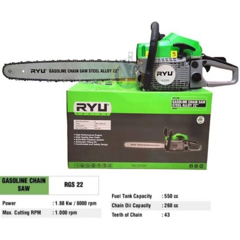 RYU Chainsaw 2 Tak RGS 22 / Chainsaw Engine22 Inch RGS22