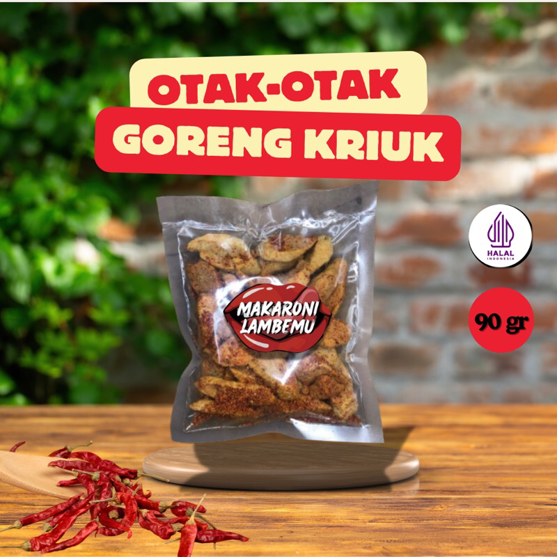 

OTAK OTAK GORENG PEDAS LAMBEMU KEMASAN 90gr/OTAK OTAK GORENG KRIUS PEDAS/OTAK OTAK GORENG KRIUK DAUN JERUK PEDAS