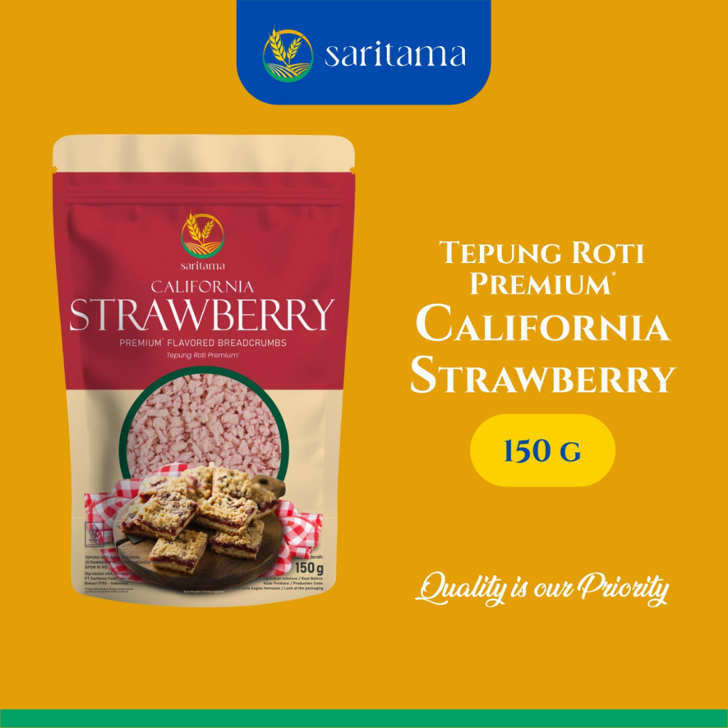 

SARITAMA California Strawberry Premium Flavored Breadcrumbs
