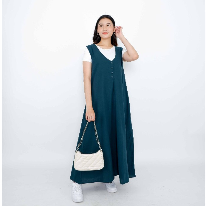 FEMMEWEAR - ADELLE OVERALL | inner outer dress tanpa lengan