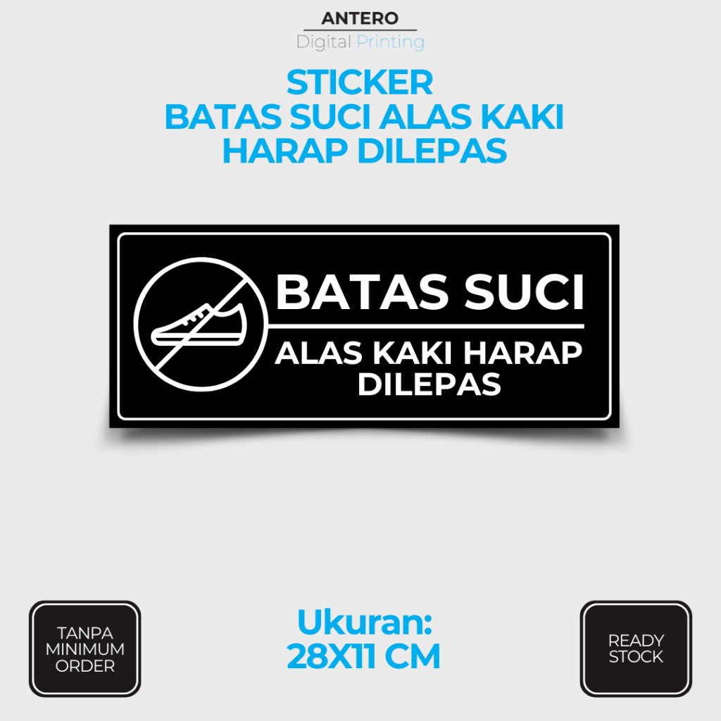 

STIKER BATAS SUCI | STIKER PETUNJUK BATAS SUCI | STIKER VINYL TAHAN AIR