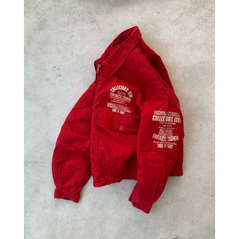 Vtg Ferrari Red Flight Jacket Collectors Item Xenon Men not swooplex, pract studio