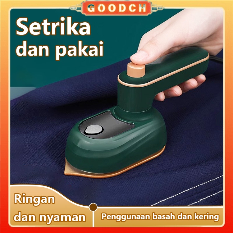 GOODCH Setrika Uap Genggam Portable – Mesin Setrika Baju Mini USB Rechargeable, Hemat Energi, Desain