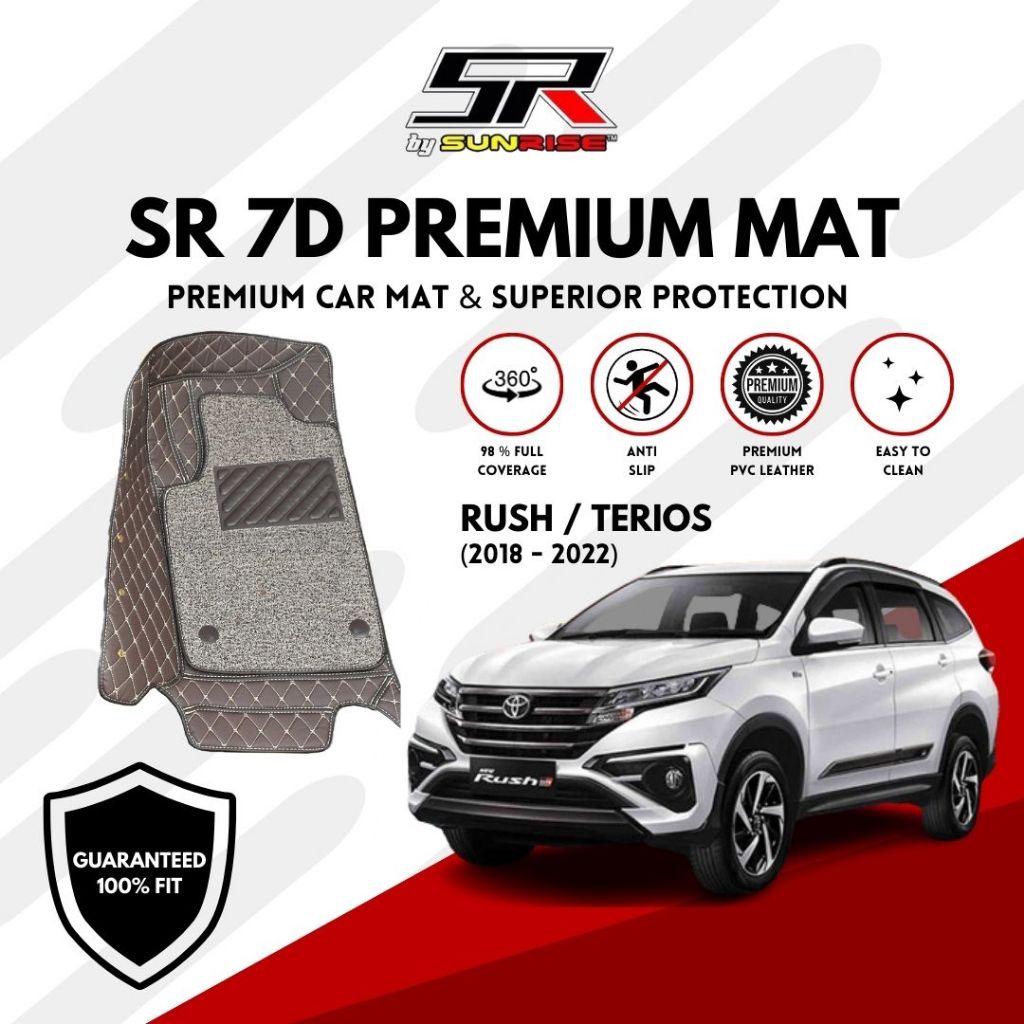 Karpet 7D Emboss Premium By SUNRISE Karpet 7D RUSH 2018-2022 Karpet 7D TERIOS 2018-2022 Karpet Combo