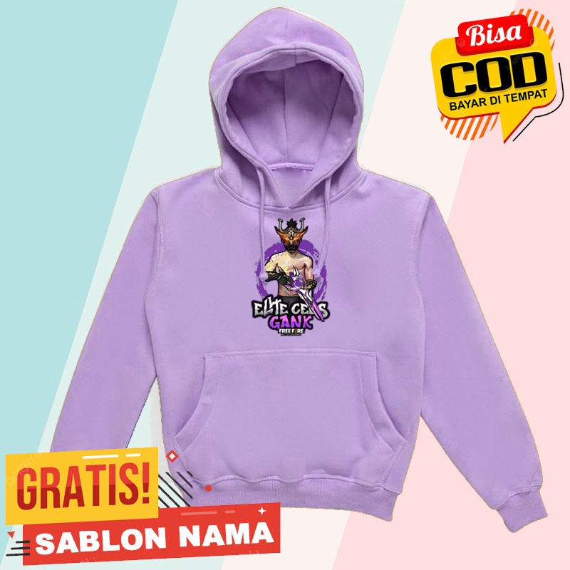 Jaket Sweater Hoodie Anak FF Free Fire Elit Cees Gank Season 1 - Jaket Sweater Hoodie Anak Laki Laki