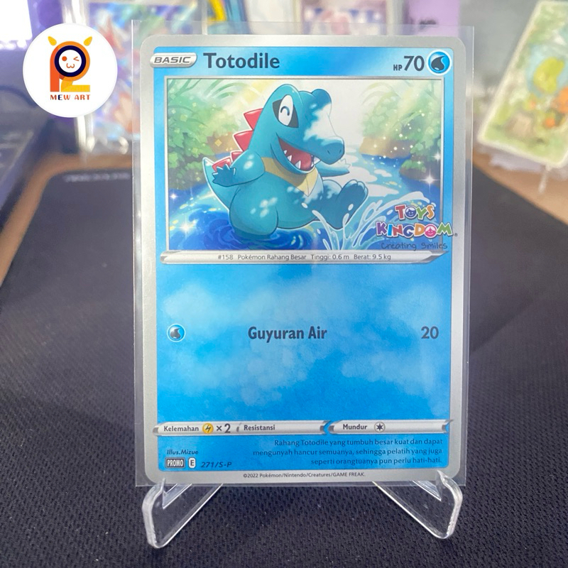 Totodile Promo Toys Kingdom TCG Pokemon Indonesia
