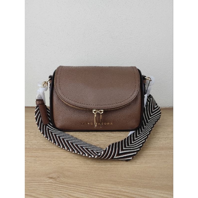 MJ groove webbing mini messenger cognac