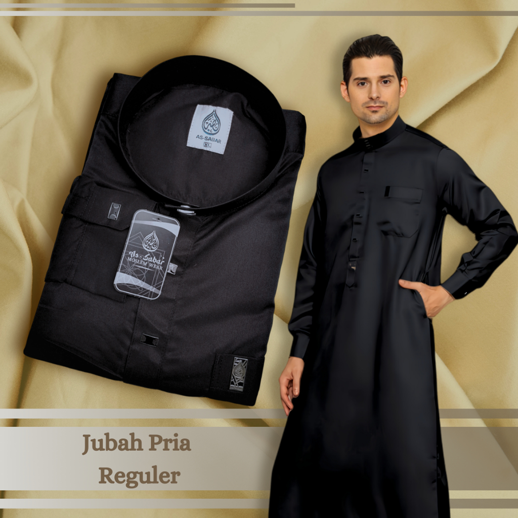 HOT PRODUCT Gamis Pria Lengan Panjang Premium Gamis Hitam Jubah Pria Gamis Pria Premium Maherzain -
