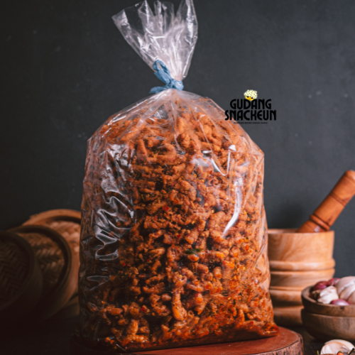 

Usus Crispy 500g Pedas Cikruh Daun Jeruk Bumbu Basah