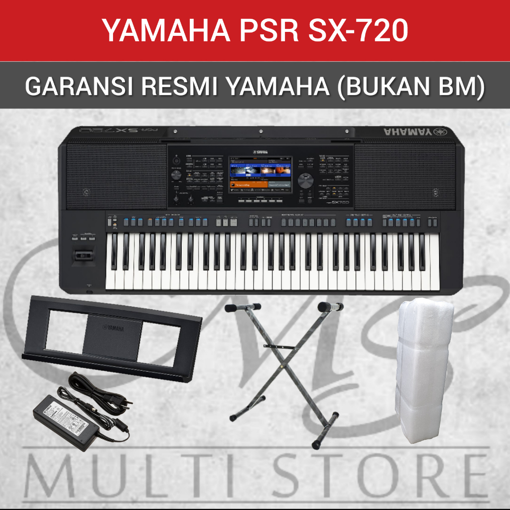 KEYBOARD YAMAHA PSR SX720 - SX-720 - SX 720 - SX720 - GARANSI 1 TAHUN