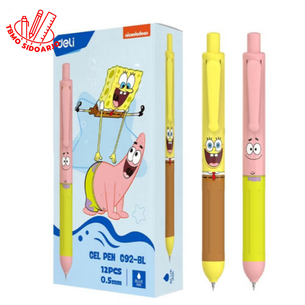 

TBMO Deli Gel Pen Spongebob 0.5MM G-92 / Bolpen Lucu