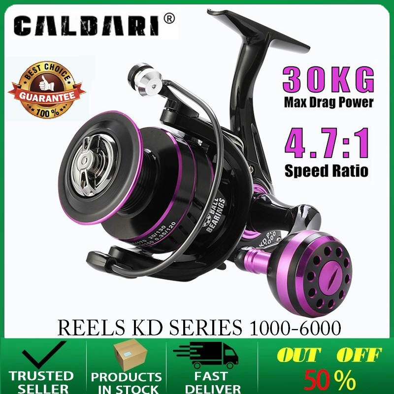 CALDARI  reel spinning daido reel pancing KD 1000 – 6000 power handle original 30kg Drag Fishing Ree