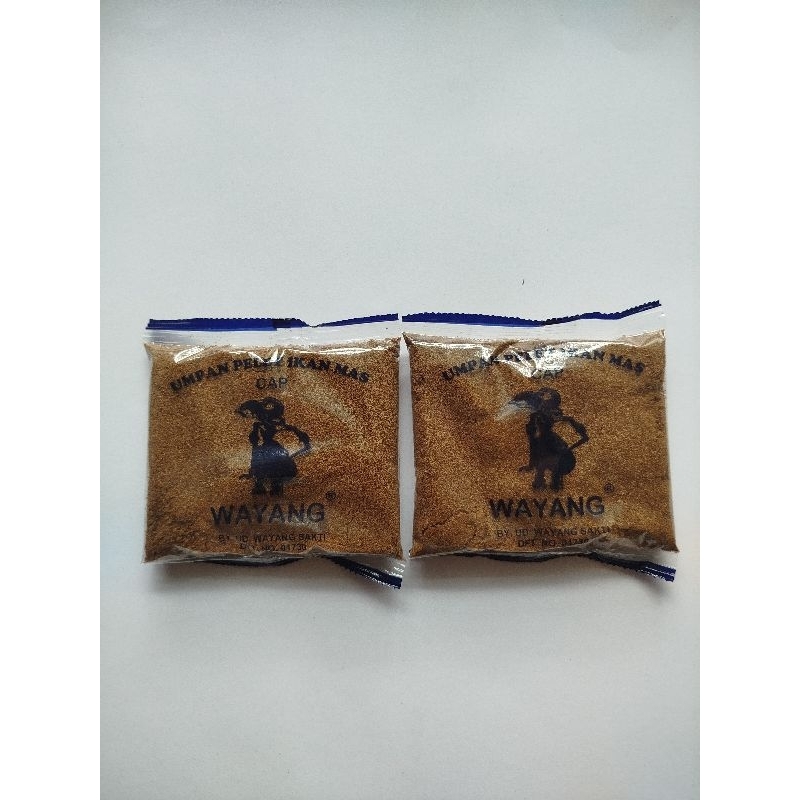 umpan pelet ikan mas cap wayang size kecil