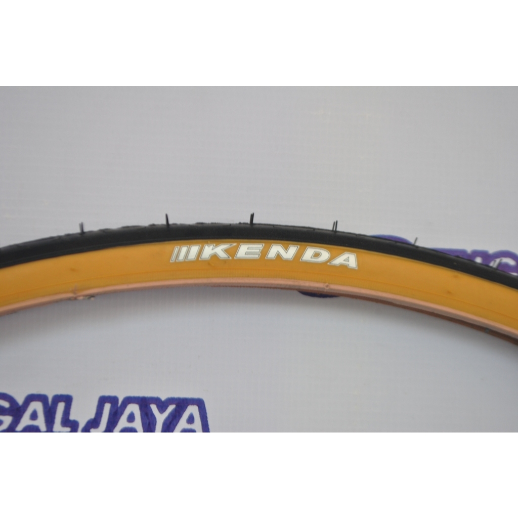 Ban Luar Sepeda Kenda 700 X 25C Type K152 Gumwall Hitam Coklat - Ban luar Road Bike Balap Fixie Kend