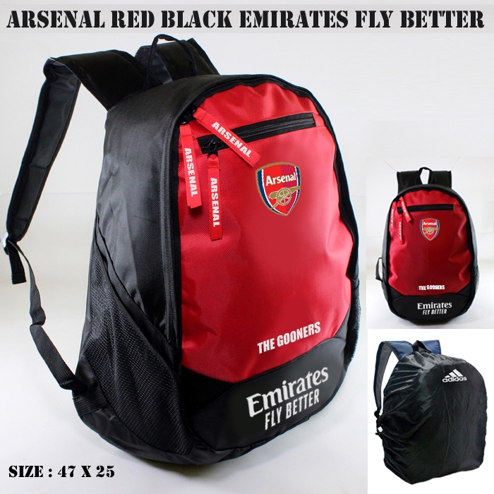 tas arsenal / tas ransel arsenal / backpack arsenal / tas klub bola arsenal