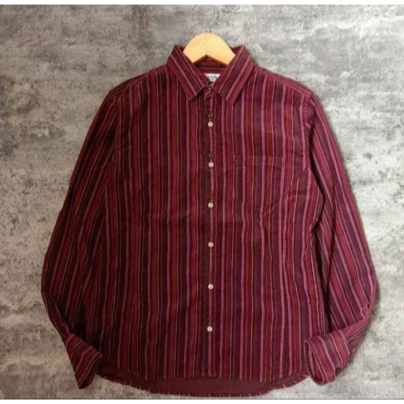 Kemeja Corduroy Pria - Corduroy Long Sleeve Shirt