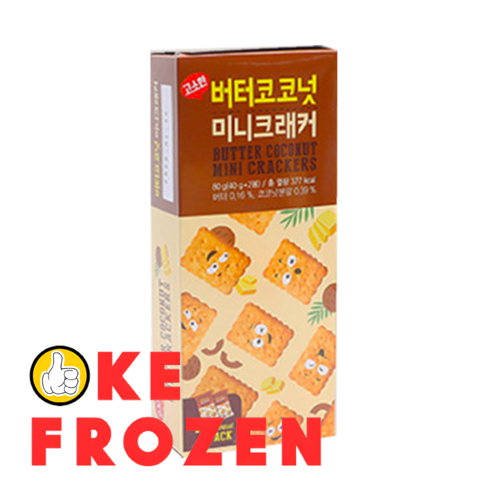 

WEIHAI BUTTER COCONUT MINI CRACKERS 80GR / BISKUIT KELAPA