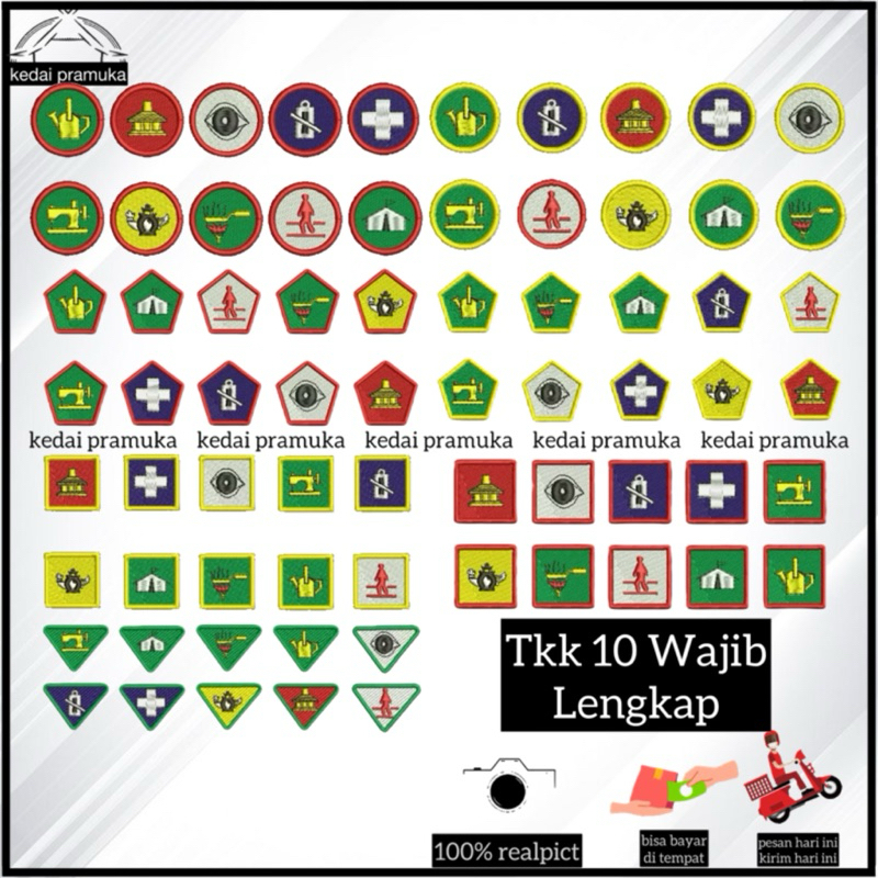 Tkk 10 Wajib Lengkap | Beli 1 dapat 10 TKK | Tkk penggalang 10 wajib | Tkk Penegak 10 Wajib | Tkk si