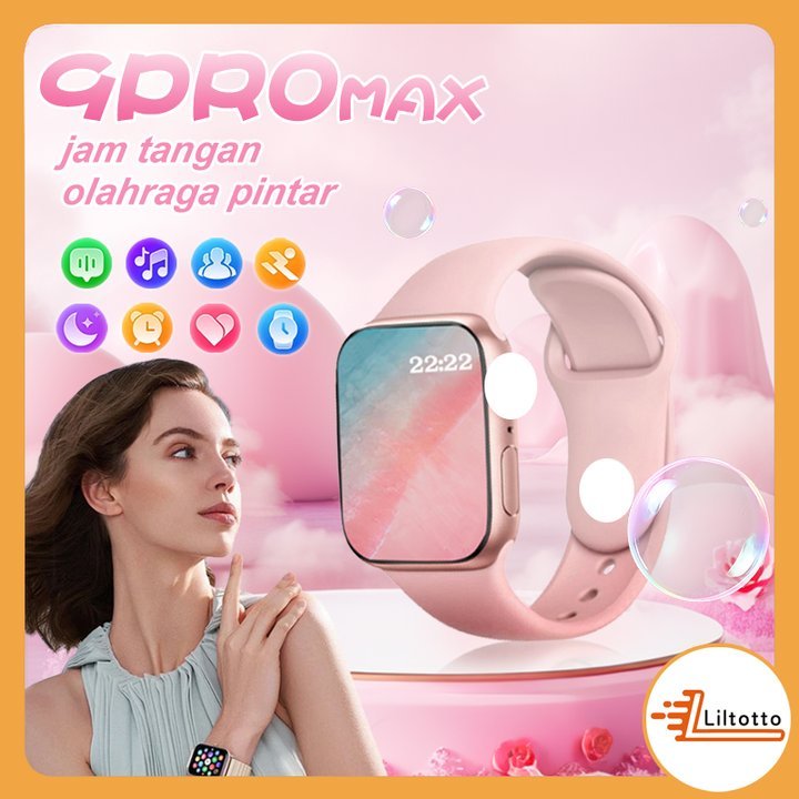 ✨COD✨【 2 STRAP✅100% Original Garansi】2024 Smart Watch i9 PRO MAX S Smartwatch Series 9 Full Touch Sc