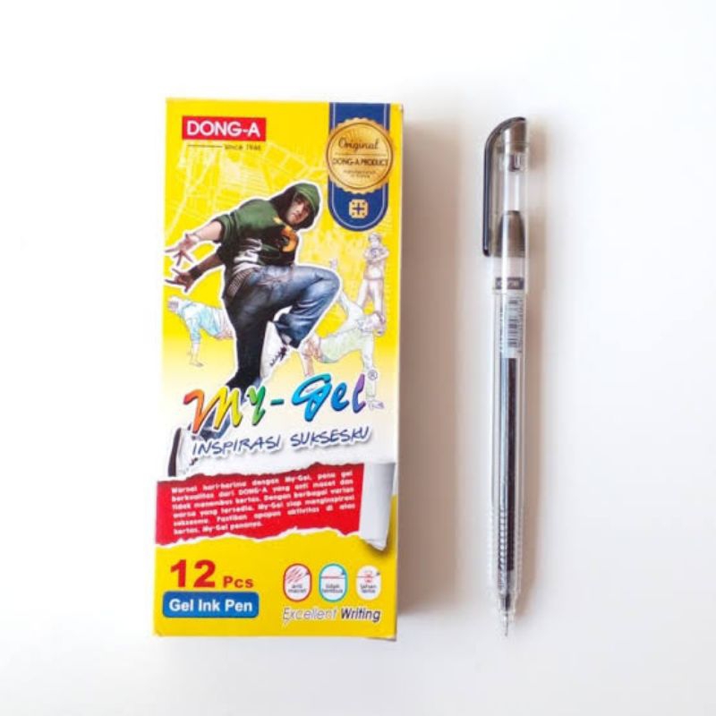 

Pena Gel My Gel Dong A (Hitam/Biru)/Dong-A Gel Pen My Gel