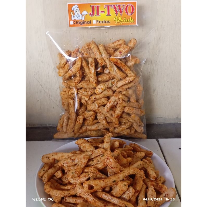 

Basreng stik Pedas Daun Jeruk Gurih Renyah isi 250 gram