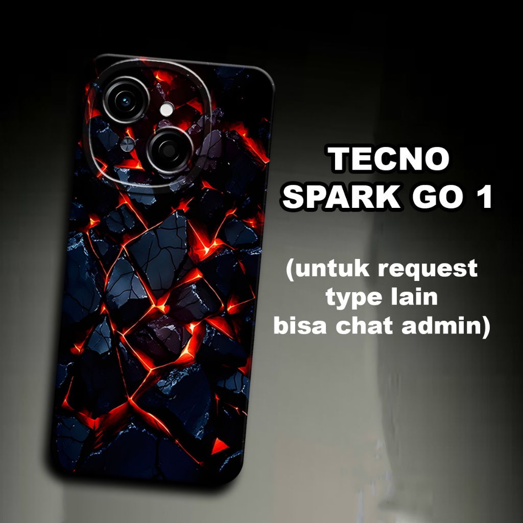CC20/ Softcase karet lentur untuk TECNO SPARK GO 1/Motif abstark/case TECNO SPARK GO 1 /kesing TECNO