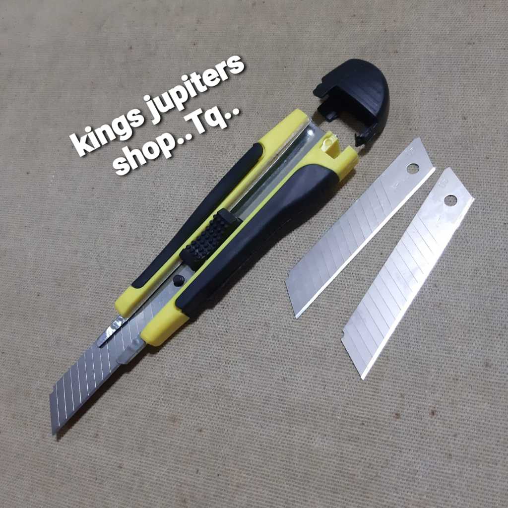 

CUTTER BESAR GRATIS 3 MATA PISAU atau ( ISI KARTER BESAR 10PC ) CUTER