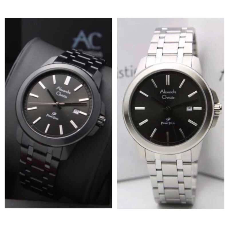 JAM TANGAN PRIA ALEXANDRE CHRISTIE 1017MD / AC 1017MD / AC 1017 PRIMO STEEL