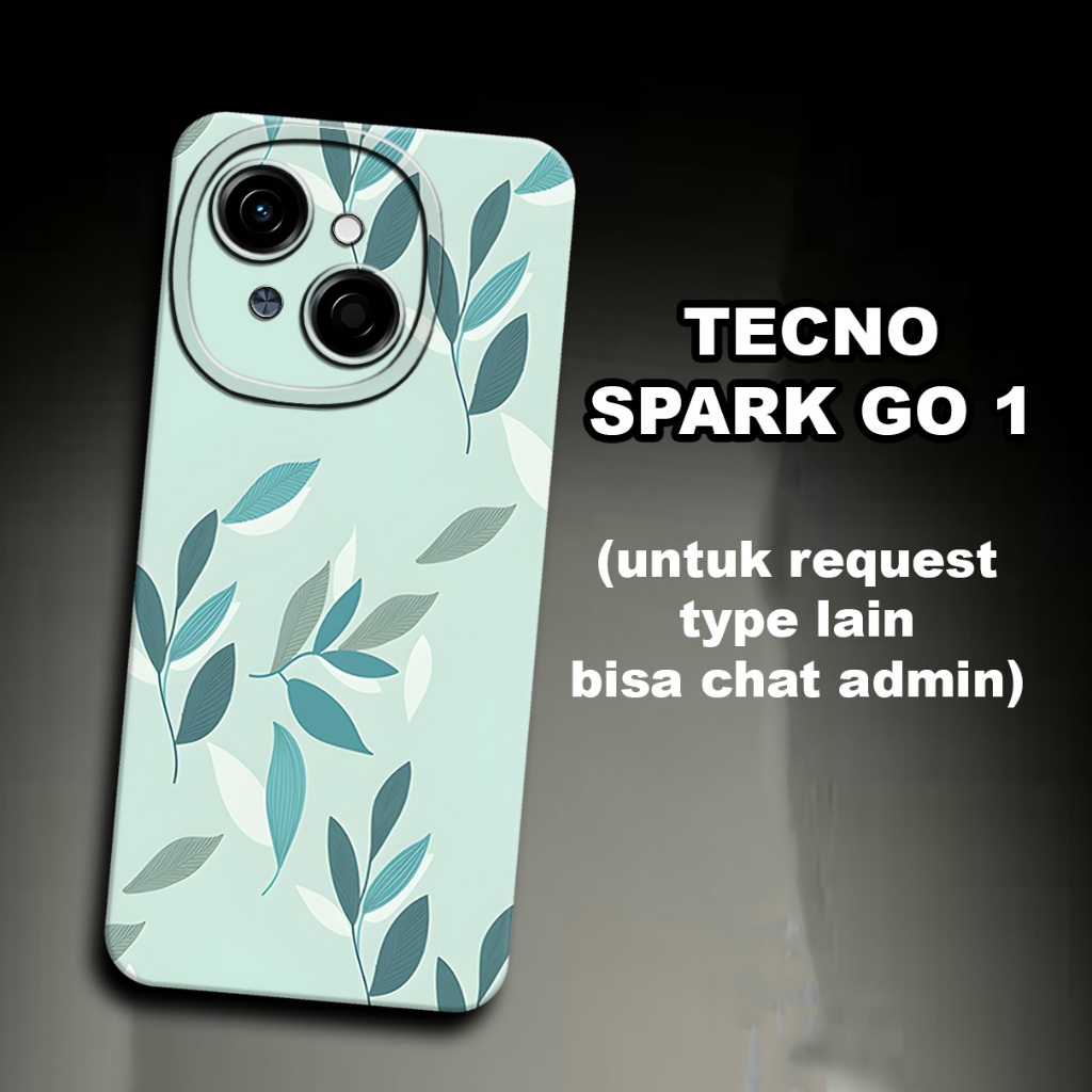 CC34/ Softcase karet lentur untuk TECNO SPARK GO 1/Motif bunga/case TECNO SPARK GO 1 /kesing TECNO S