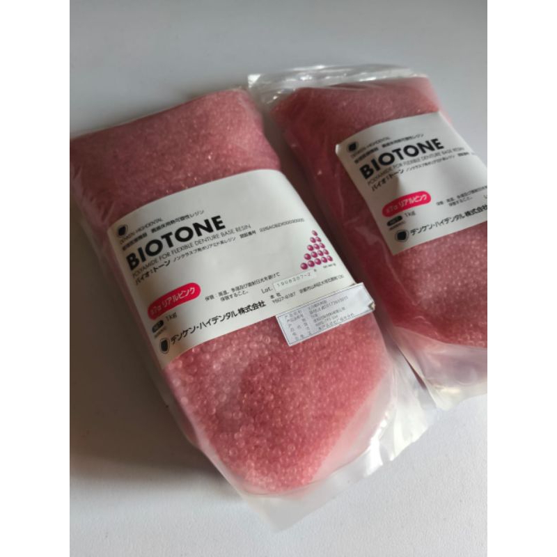 biotone bahan rijid dan flexyble tidak berubah warna sejenis thermosen/lucitone