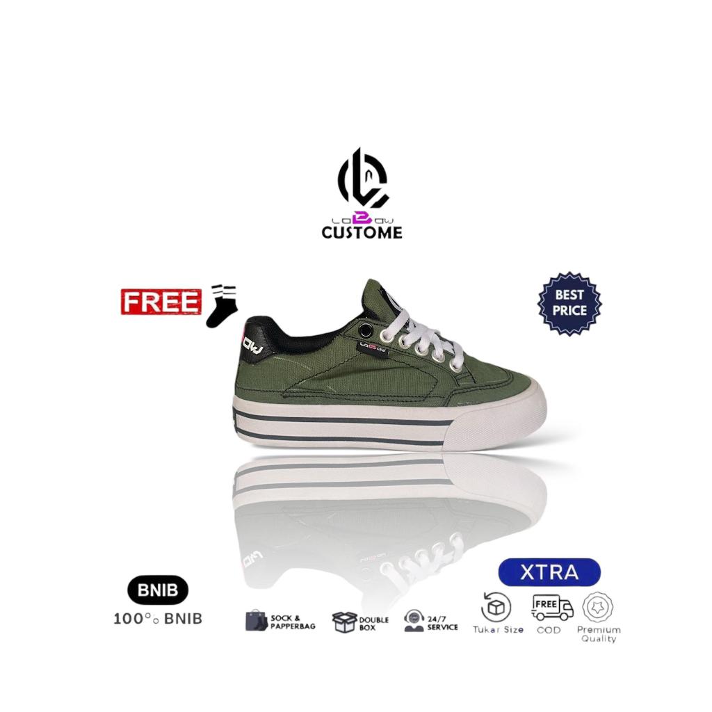 LOBOW-Sepatu sneakers pria wanita keren 100%original