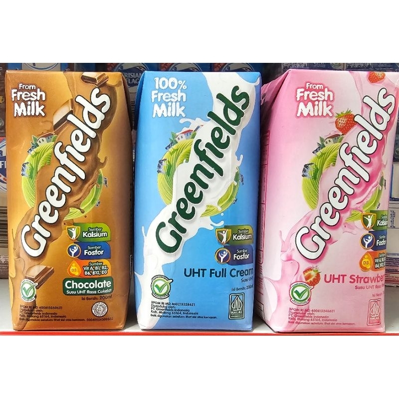 

Greenfields Uht Susu Cair 200ml - Tetrapack