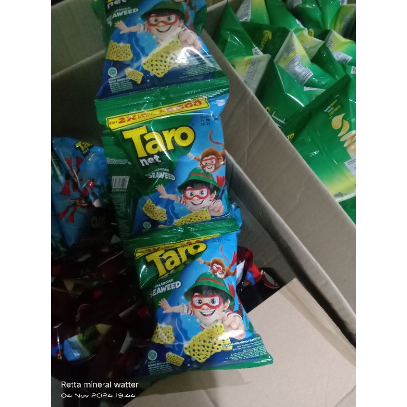 

TARO NET SNACK ecer 2000an 1 renceng isi 10pcs x 17gr