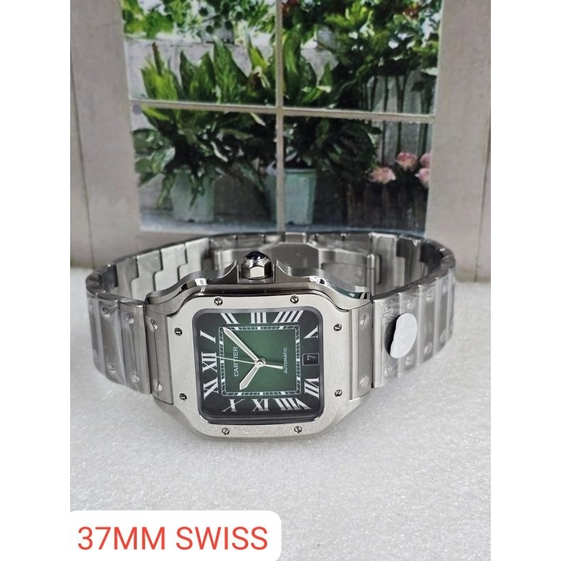 JAM TANGAN CEWEK CARTIER SANTOS AUTOMATIC SWISS 3.7MM