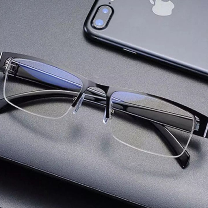 MURAHMERIAH KACAMATA PLUS KACA MATA BACA LENSA BLUERAY FRAME BESI PRIA WANITA  KACA MATA ANTI RADIAS