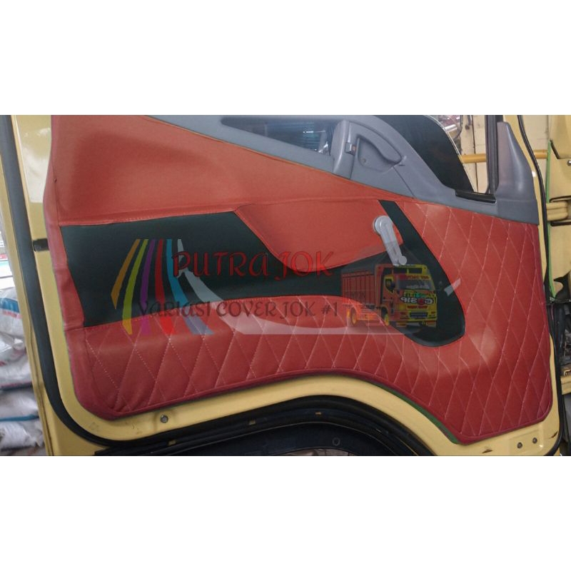 Sarung pintu doortrim truk canter 125/110  motif wajik