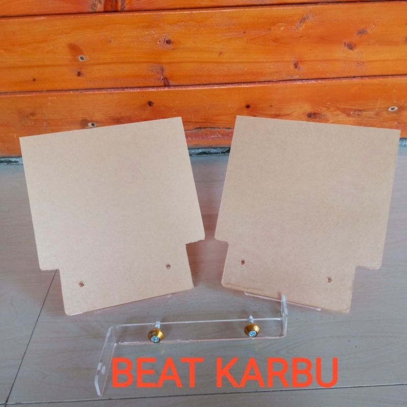 MUDFLAP BEAT KARBU | PENAHAN LUMPUR AKRILIK PENGGANTI BOX FILTER BEAT KARBU