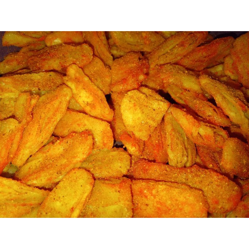 

KERIPIK SENTUL 40 GRAM KEMASAN STANDING POUCH BALADO EKSTRA PEDAS GURIH