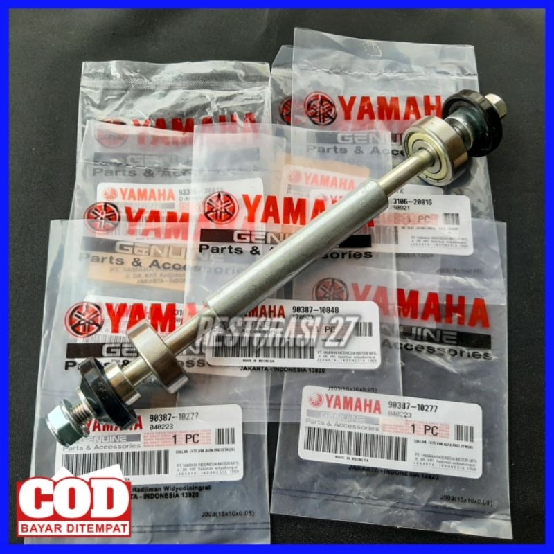 Satu Set As Bearing bosh Seal Roda Depan Yamaha Nmax As Roda depan Yamaha Nmax Bearing Klahar laher 