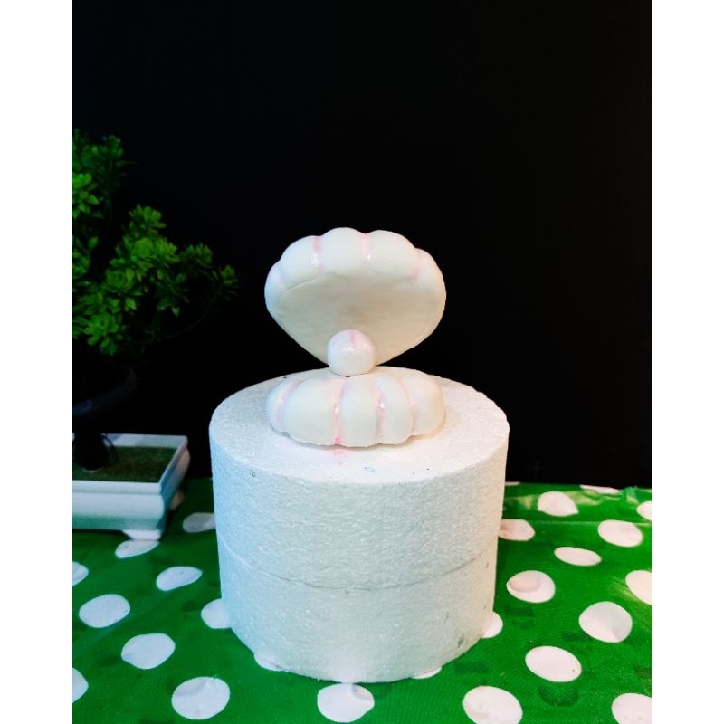 

custome figurine fondant, topper kue ulang tahun,kerang mutiara