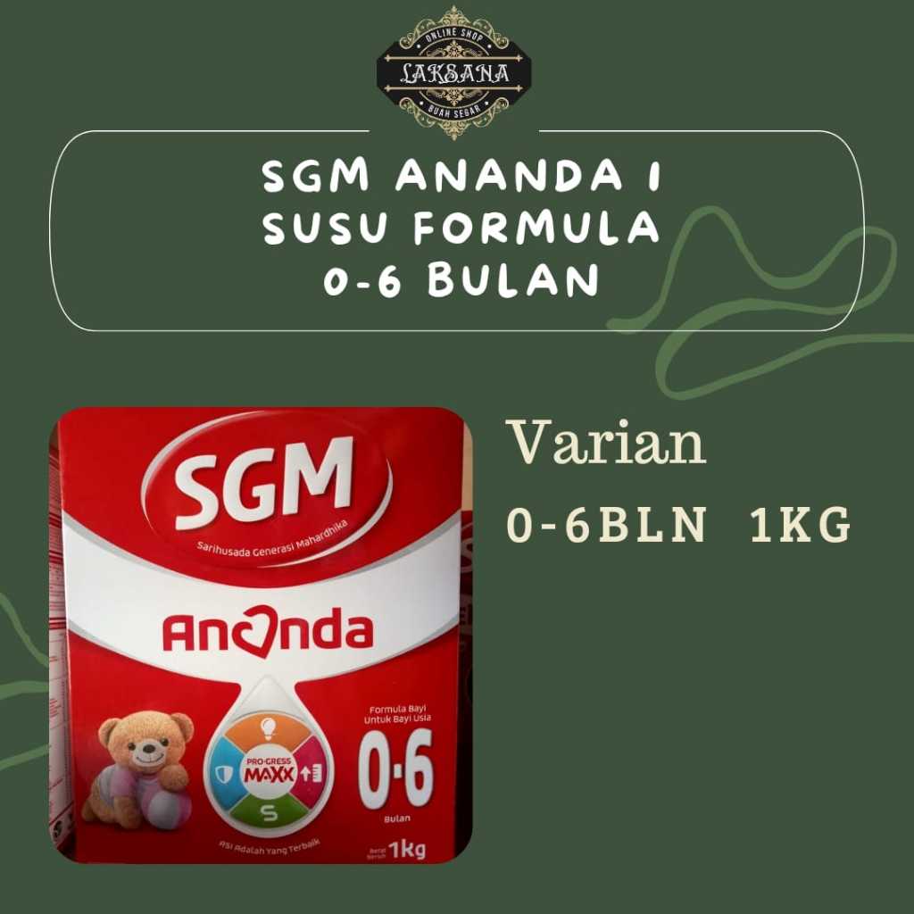 SGM Ananda 1 Susu Formula 0-6 bulan 1kg