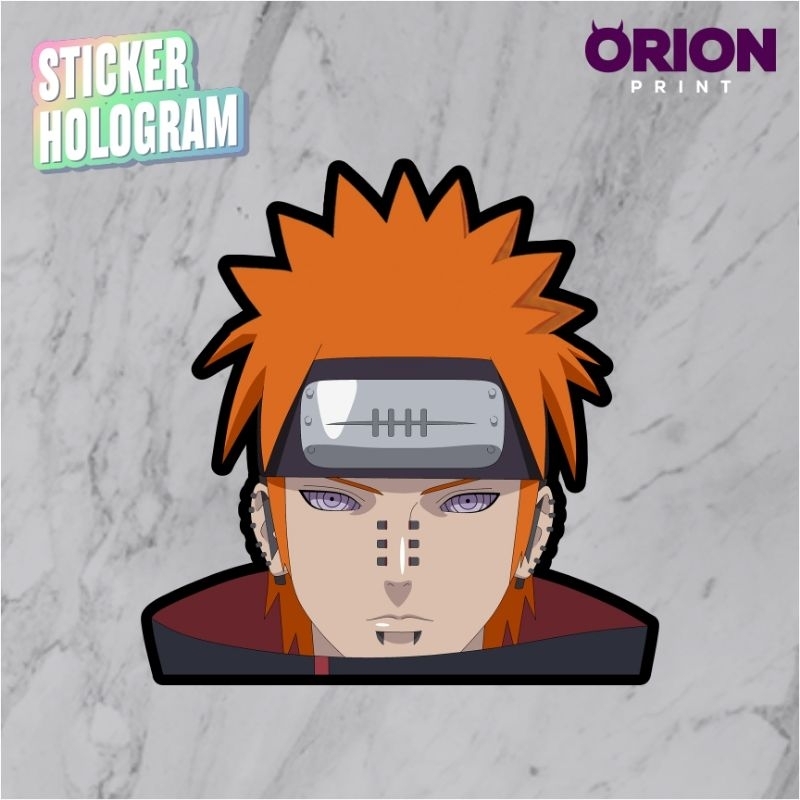 Stiker hologram pain Akatsuki 5x6cm OCNRT17 untuk hp motor helm mobil dll