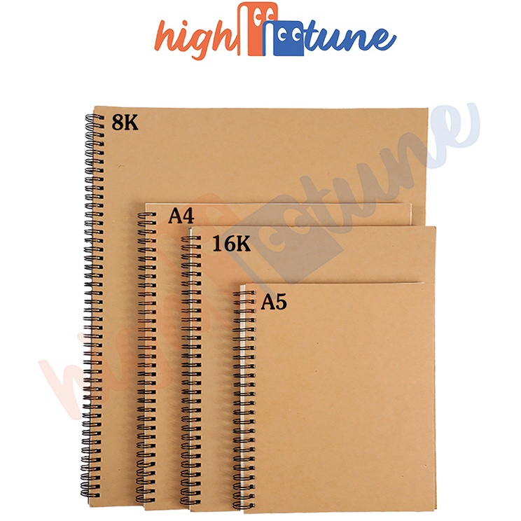

Limited Edition Hightune Sketch Book Buku GAMBAR A5A48K16K Buku Sketsa Gambar 3 Sheet Buku Sketsa Vintage Aesthetic Cover Kraft