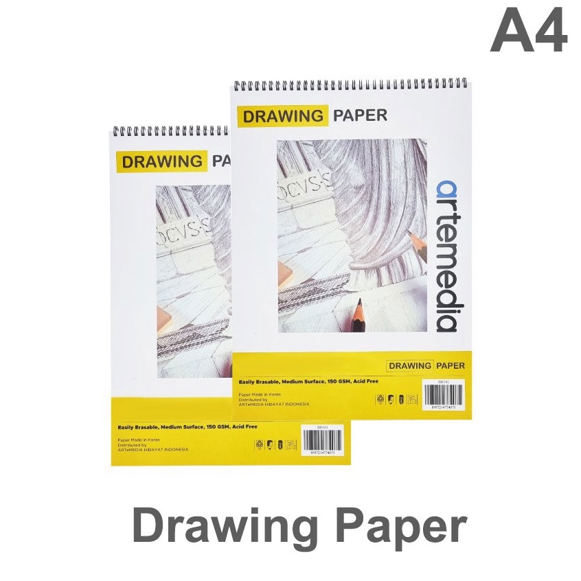 

Bonus Bubble Artemedia Drawing Paper Book A4 3 lembar Buku Gambar Sketchbook