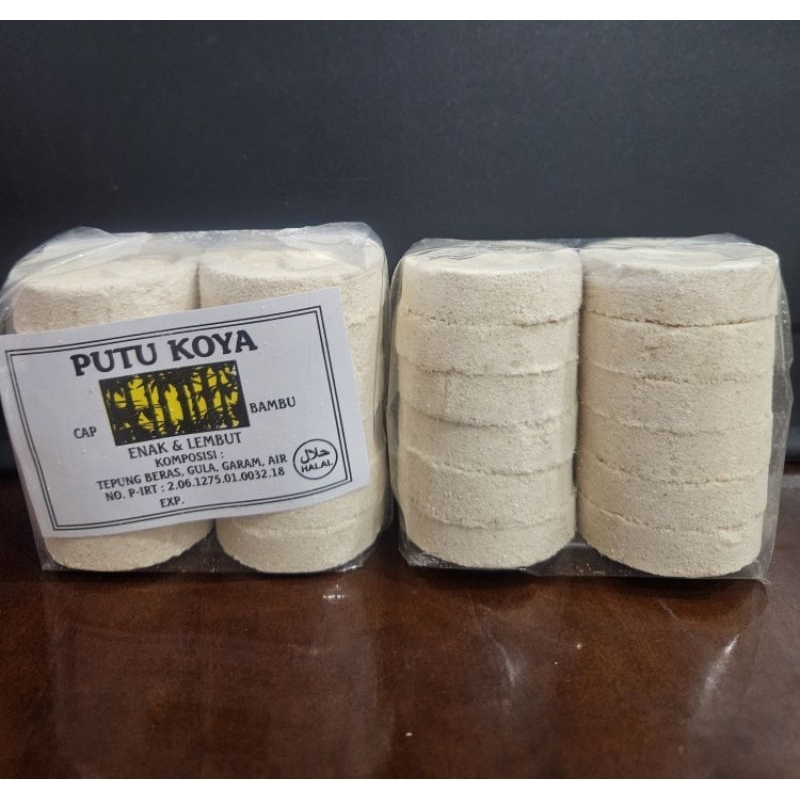 

Cemilan Instant Oleh-Oleh Medan Kue Putu Koya Putu Bulat Petak Putu Lembut isi 12pcs